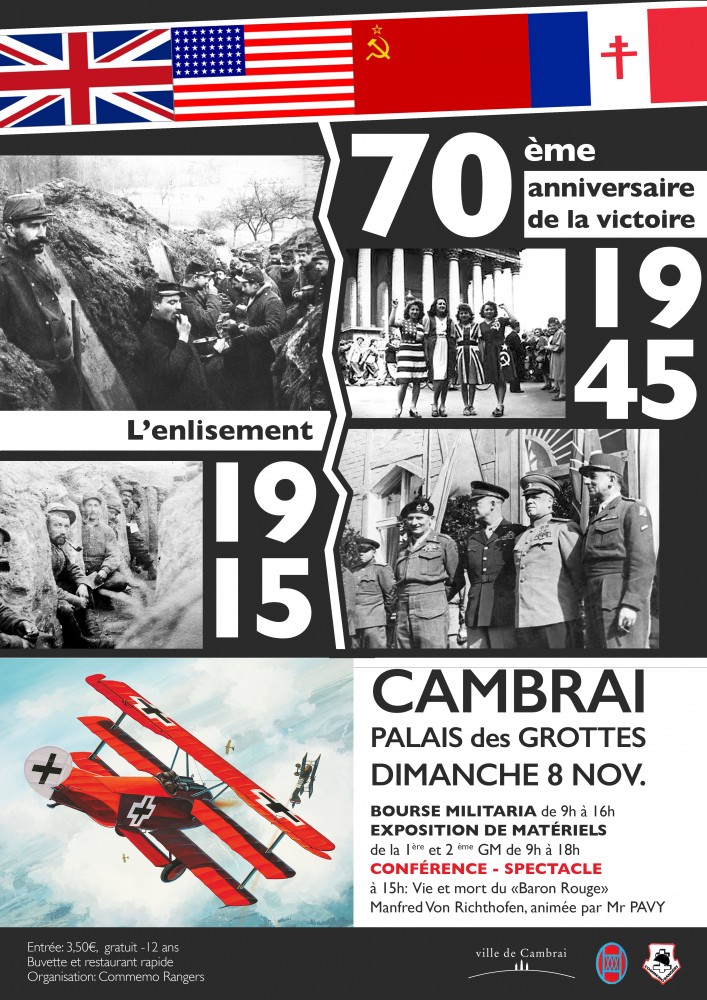 Affiche COMMEMO RANGERS 2015 Cambrai